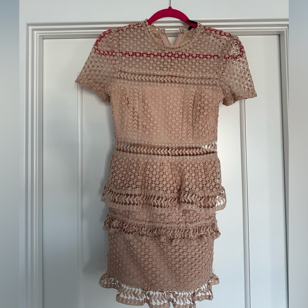 Blush Pink Aqua Bloomingdale’s Dress